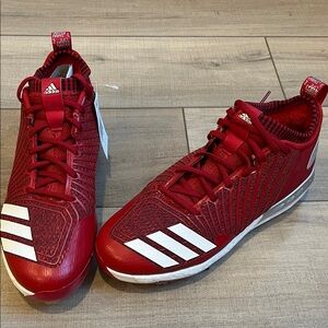 Adidas Boost Icon 3 Red and White Baseball Cleats Men’s 9